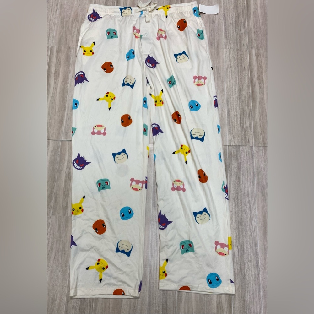 Pokemon Colorful Character Print Pajama Pants